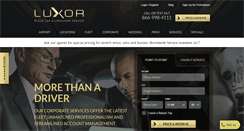 Desktop Screenshot of luxorlimo.com